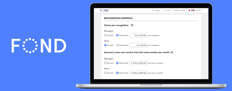 Recognition Controls, Fond's newest feature